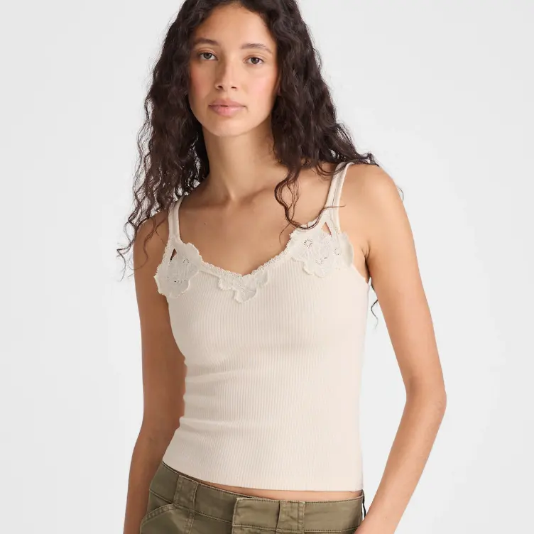Madewell 蕾丝吊带上衣