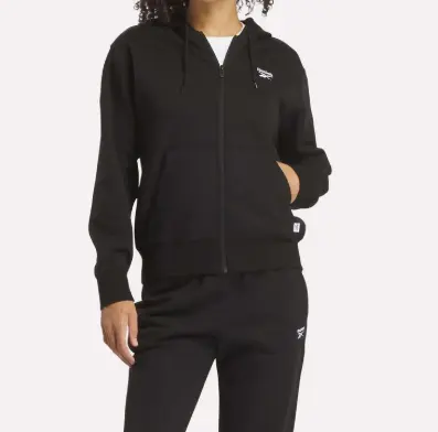 断码捡漏！Reebok 锐步 女士小号矢量全拉链卫衣