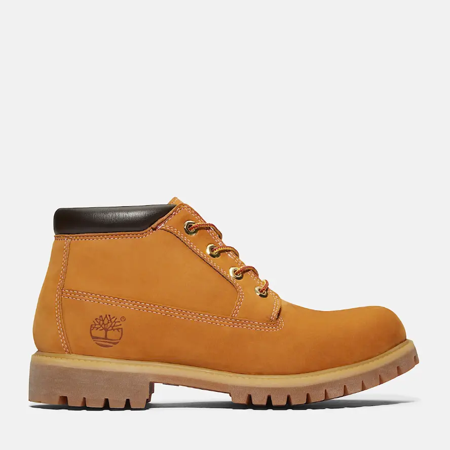 Timberland 添柏岚 Heritage 男士经典防水 Chukka 短靴（小麦黄）