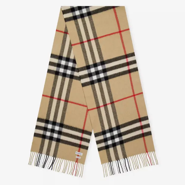 Burberry 巴宝莉格纹羊绒围巾