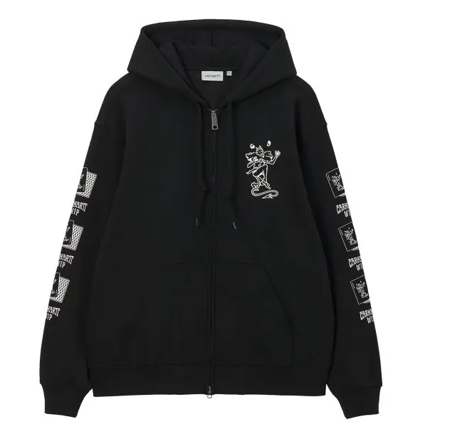 Carhartt WIP 卡通图案印花连帽拉链外套