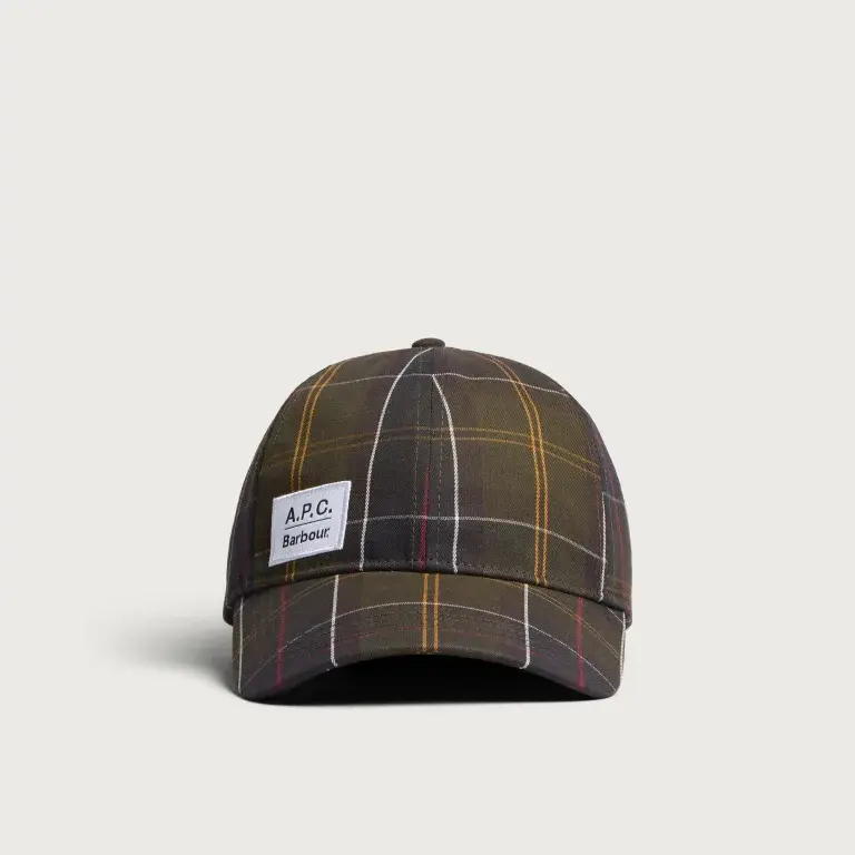 Barbour x A.P.C. Tartan 棒球帽