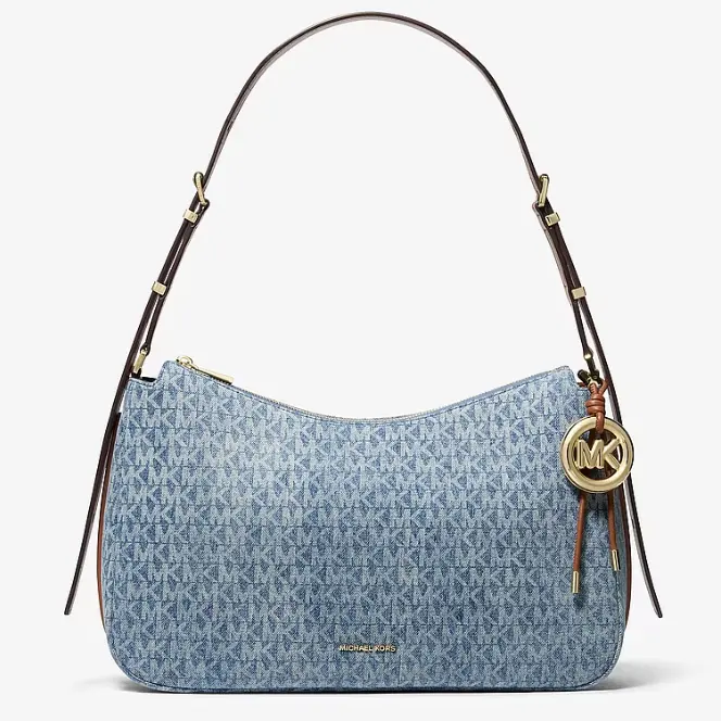 Michael Kors Nolita 中号牛仔老花单肩包