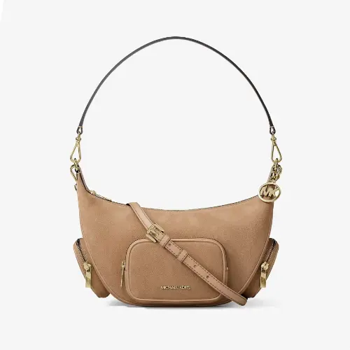 组合购8.5折！Michael Kors Merritt 中号麂皮单肩包