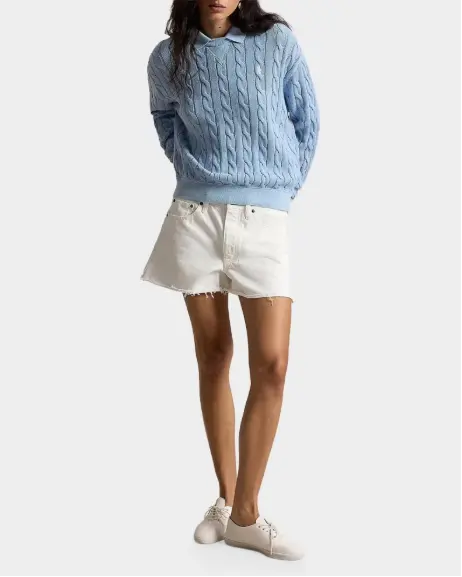 Polo Ralph Lauren 麻花绞花纯棉针织衫