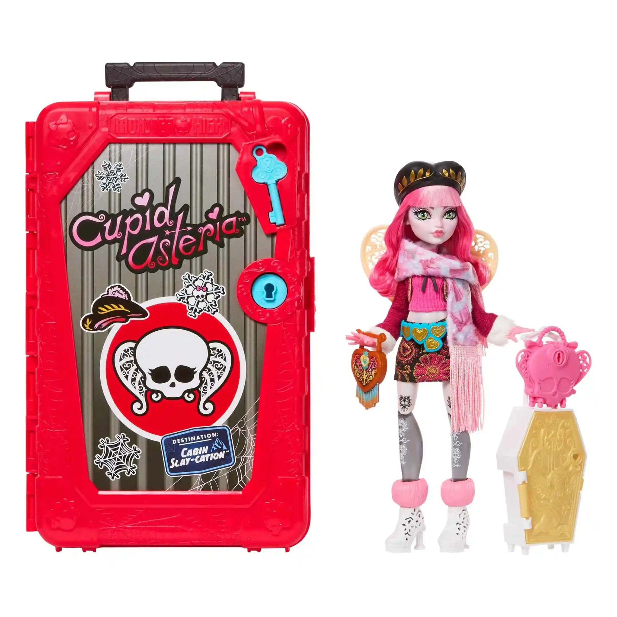 Monster High 骷髅秘密丘比特阿斯特里亚娃娃和配饰套装