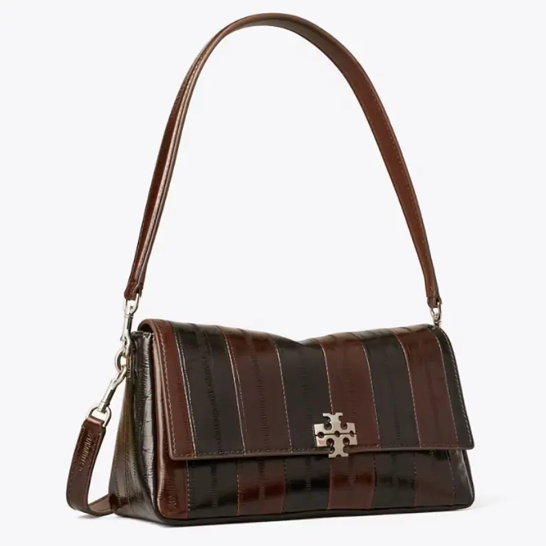 Tory Burch 汤丽柏琦 Charlie 小号鳗鱼压纹单肩包