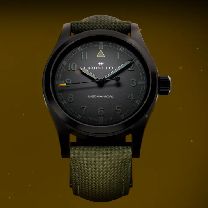 Hamilton X Call of Duty 使命召唤 联名卡其野战机械腕表