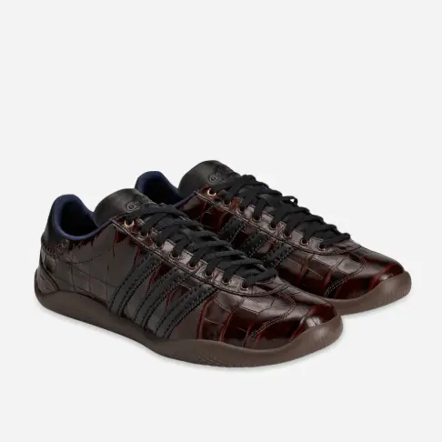 Adidas 阿迪达斯 x Wales Bonner 棕色鳄鱼纹运动鞋