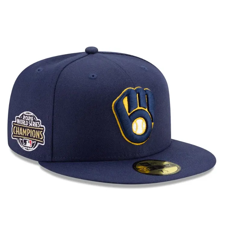 New Era 酿酒人 2026 世界大赛冠军侧标 59FIFTY 平沿帽