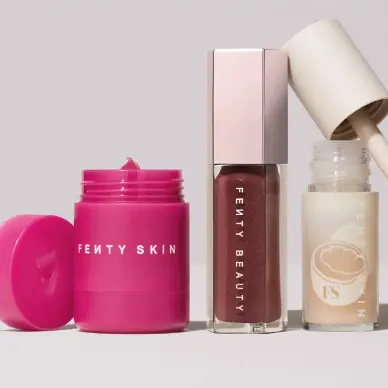 Fenty Beauty + Fenty Skin：粉饼唇釉闪促 雨琦同款粉饼热卖