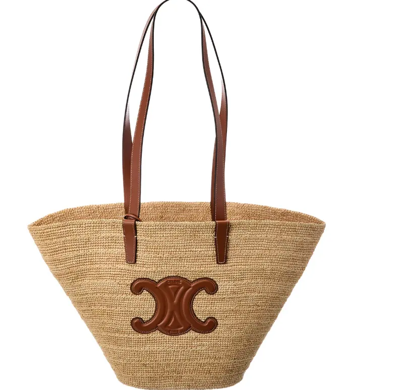 孙千同款！CELINE 经典款 Panier 拉菲草包