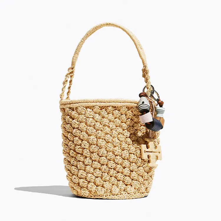 Tory Burch UK：Ella 手编水桶包上新