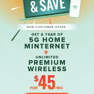 Mint Mobile：5G家庭宽带+无线套餐