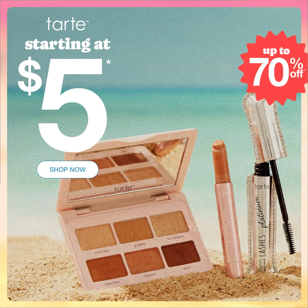 Tarte Cosmetics：独立日大促！热门唇釉等低至$5