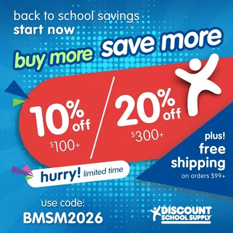 Discount School Supply：返校季多买多减特惠