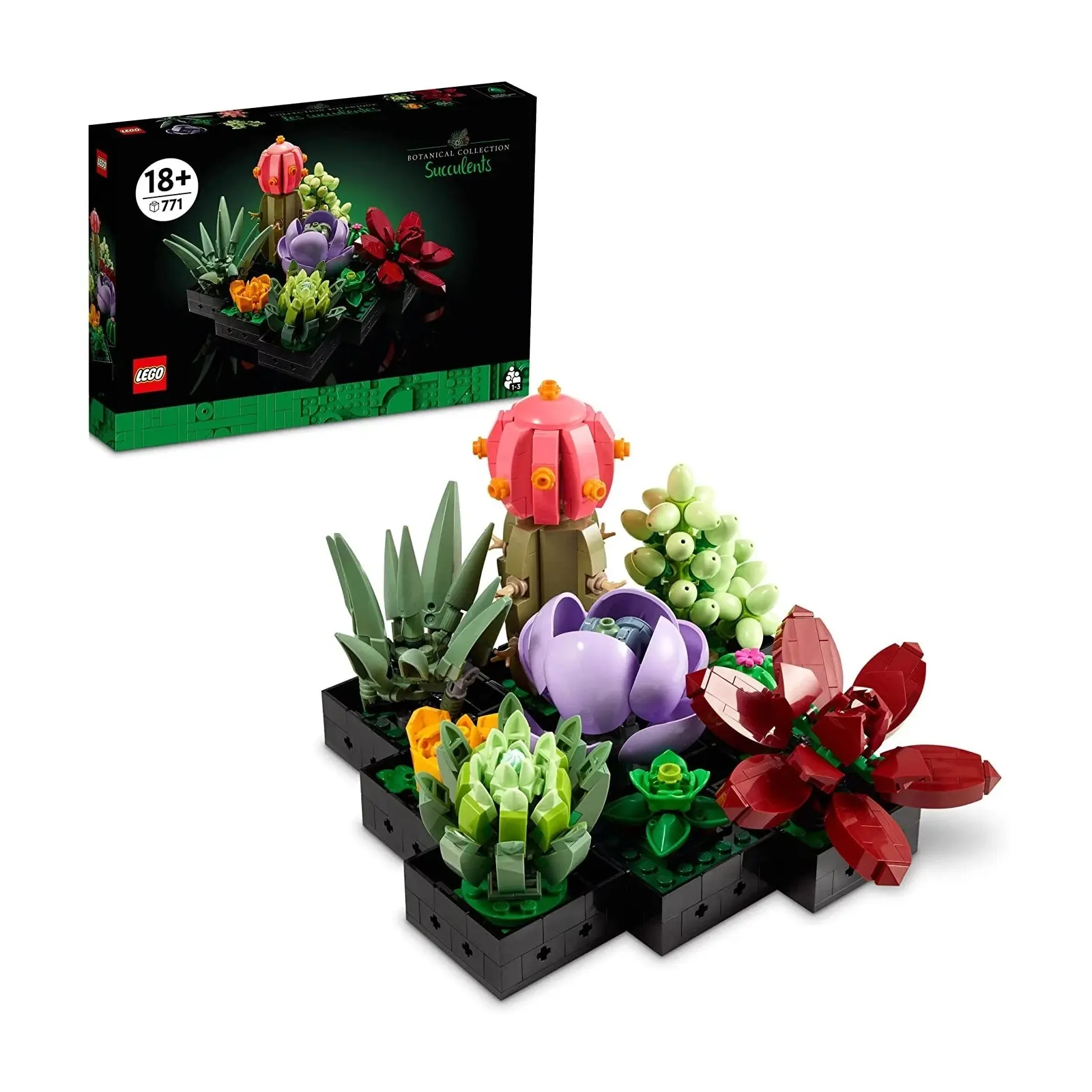 LEGO 乐高 6385788 多肉植物装饰成人建筑套装