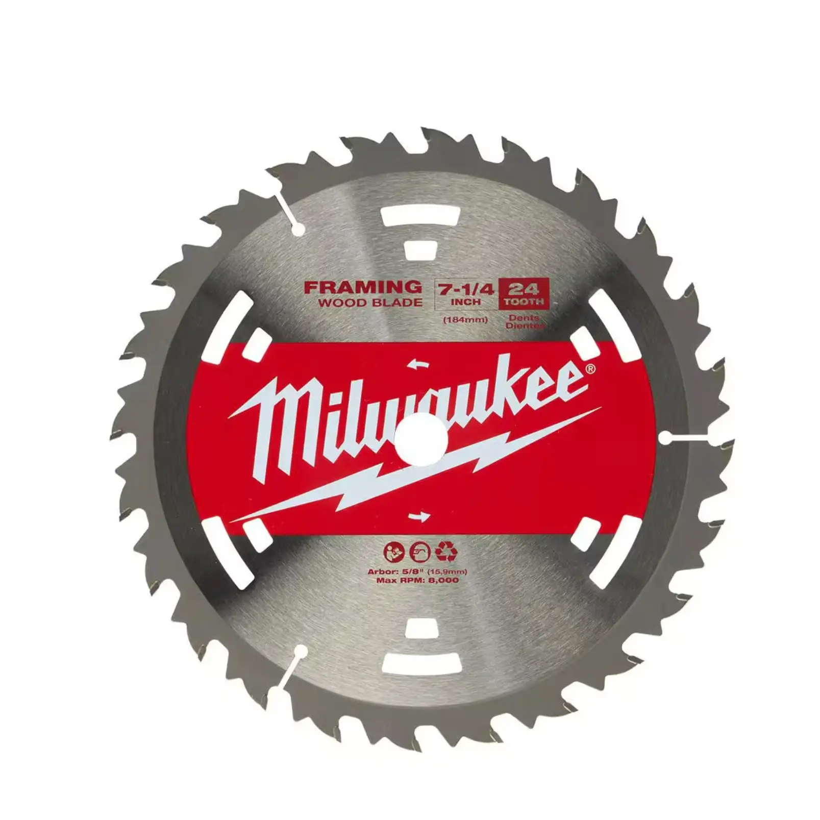 Milwaukee：7-1/4英寸木工圆锯片特价