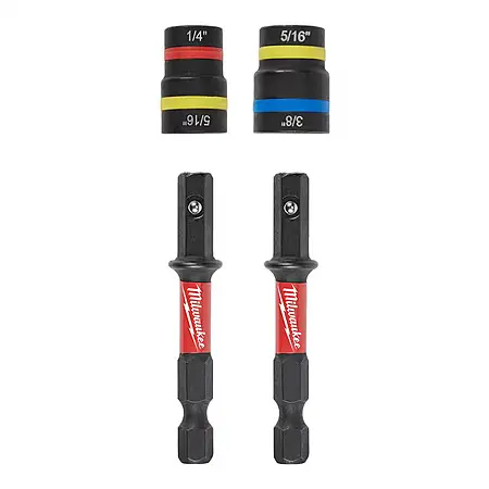 Milwaukee 2合1磁性螺母套筒批头套装