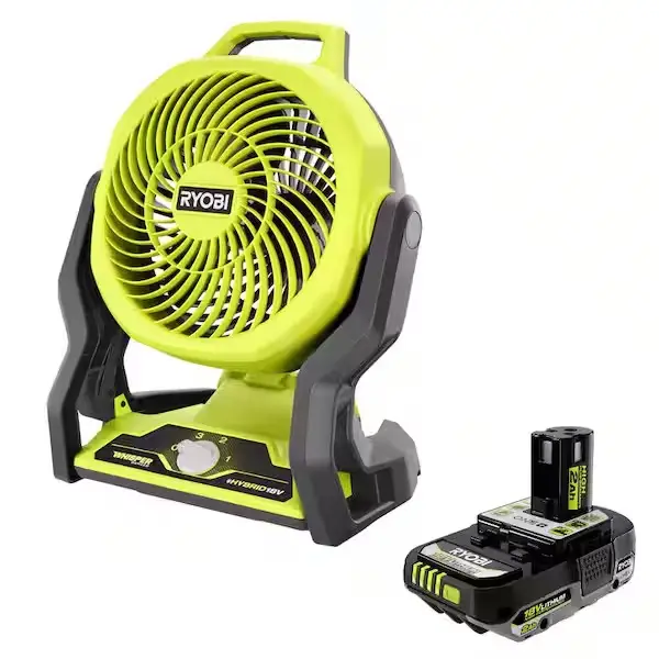 RYOBI ONE+ 18V 7.5英寸无绳风扇 含2.0Ah锂电池