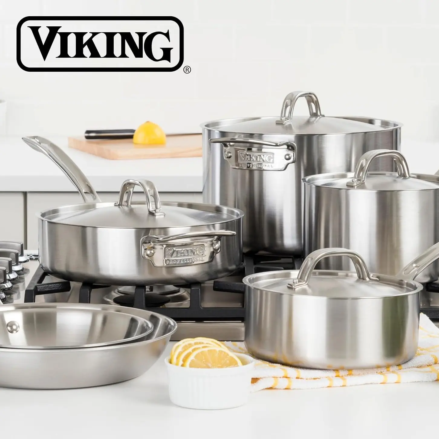 Rue La La：Viking 厨具专场！ 八件碗套装$25.49