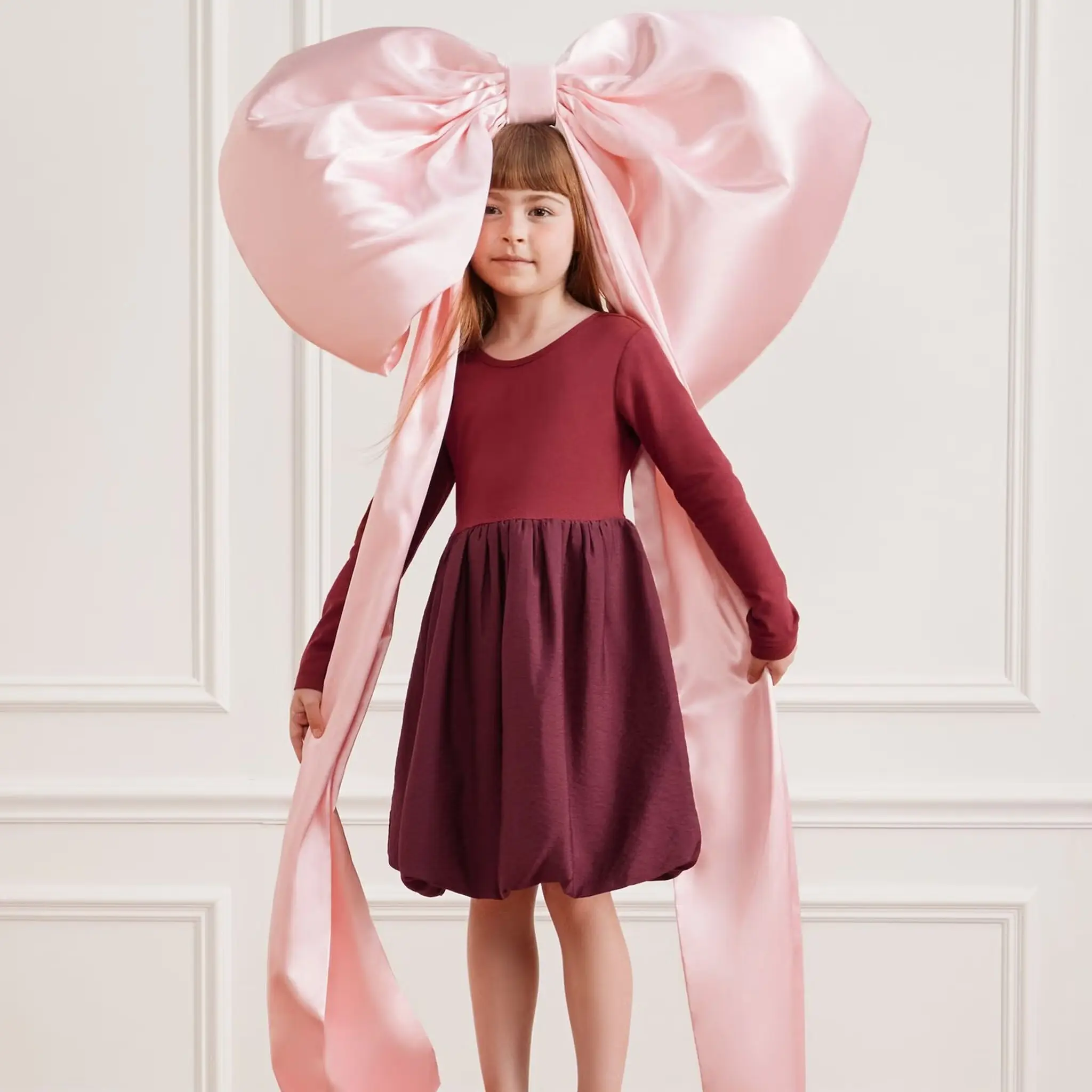 Hanna Andersson：儿童节日裙促销！长袖泡泡摆连衣裙$41、毛衣连衣裙$55