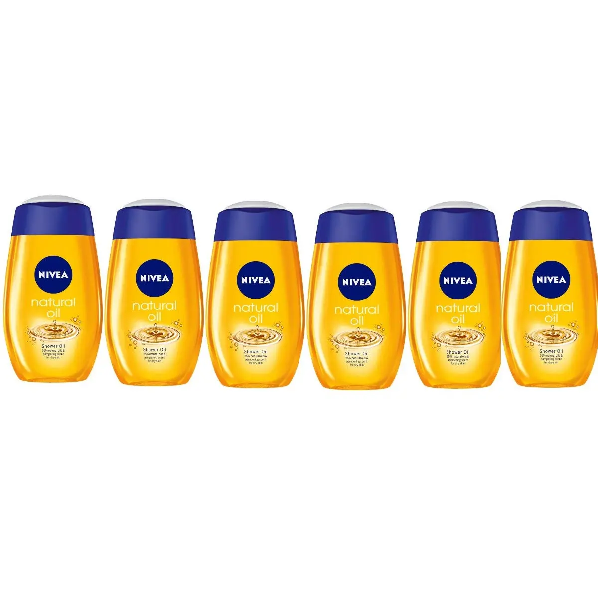 直降！Nivea 妮维雅 Nature Oil 盈润沐浴油 200ml*6瓶 卸身体防晒