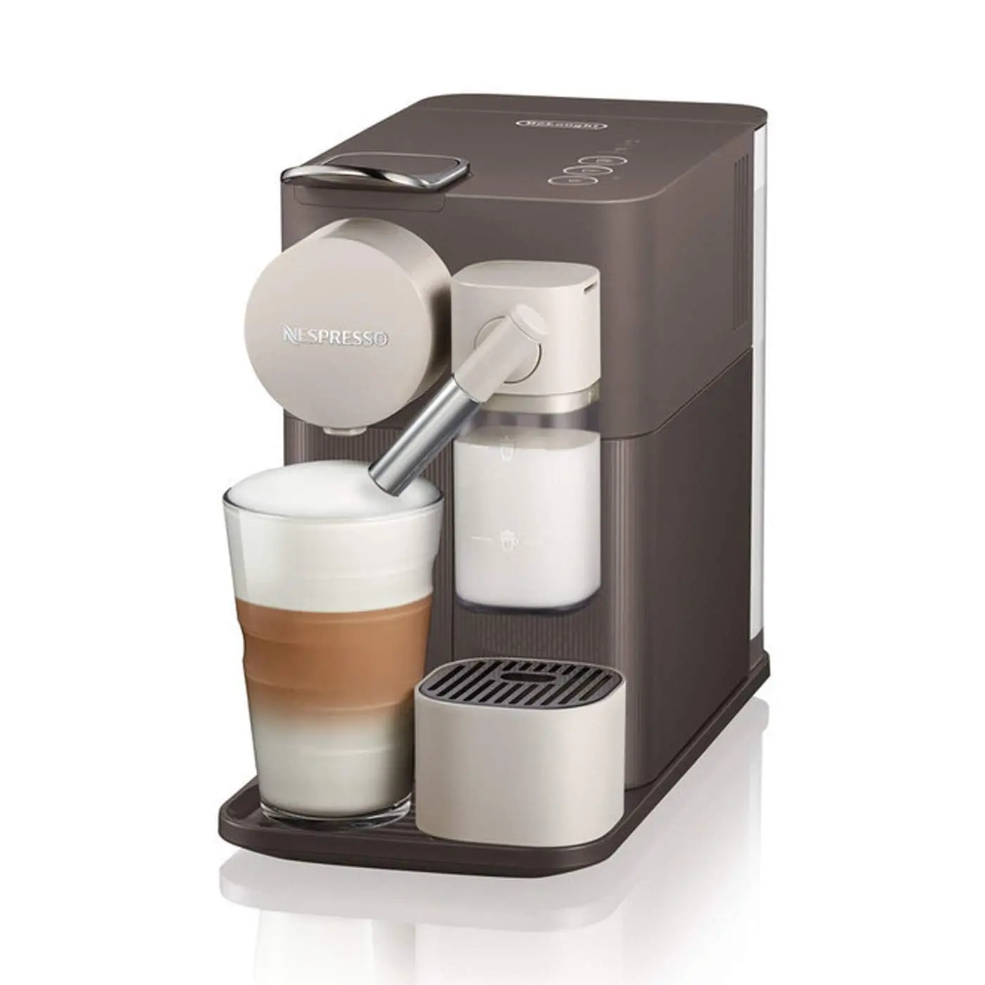 De'Longhi 德龙 Lattissima One EN500.W 胶囊咖啡机 棕色