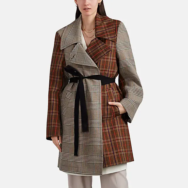 MM6 MAISON MARGIELA 格纹西装拼接外套