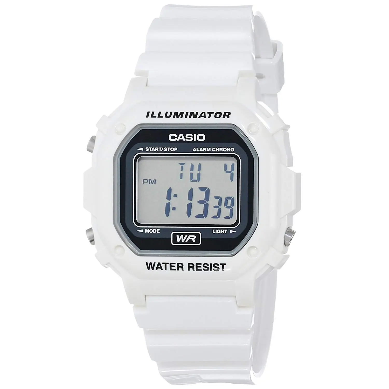 Casio 卡西欧 F-108WHC-7ACF 经典白色树脂表带手表