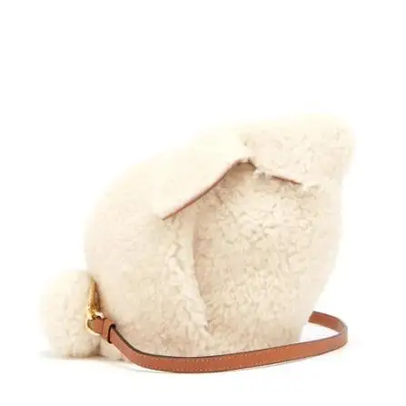 LOEWE Bunny shearling 毛绒兔子包
