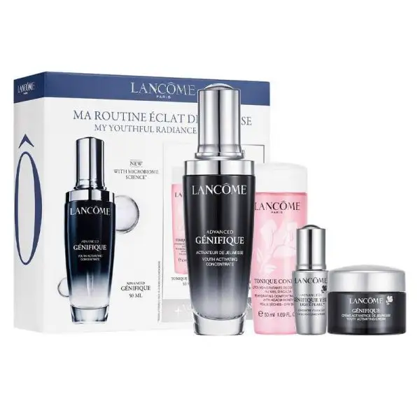 LANCOME 兰蔻 小黑瓶护肤4件套 小黑瓶精华50ml+粉水50ml+小黑瓶日霜15ml+眼精华5ml