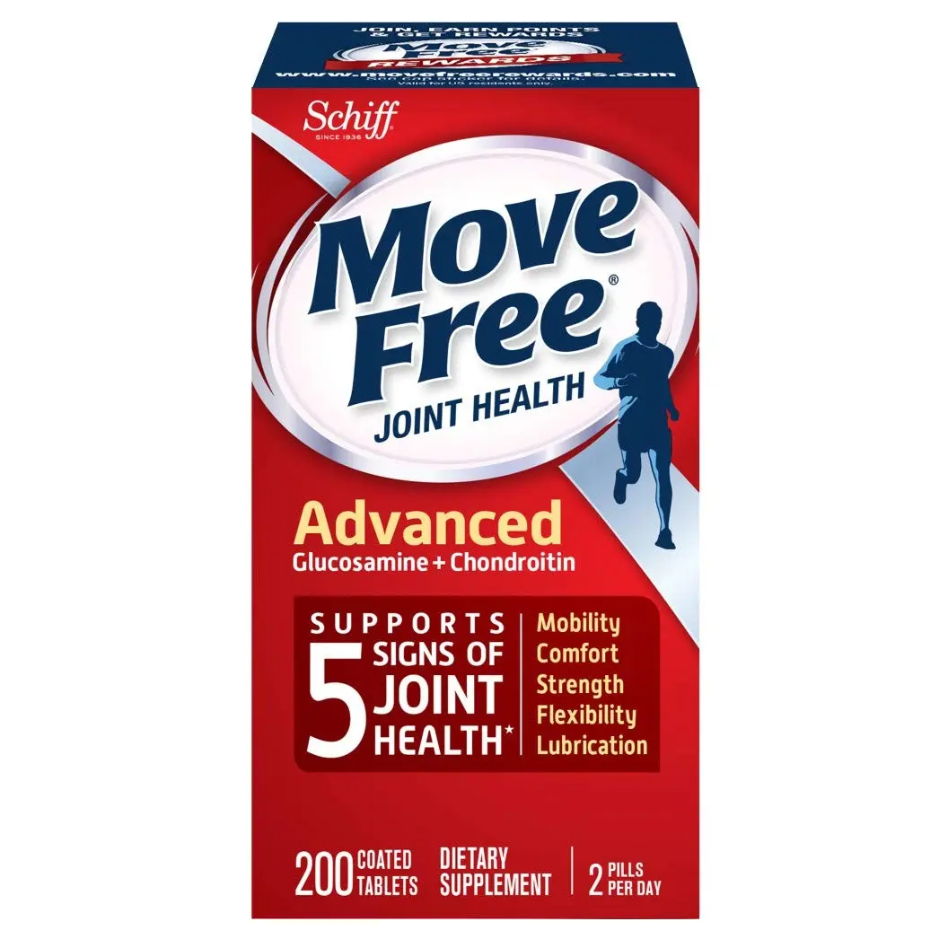 3件9.5折！Schiff Move Free 维骨力氨基葡萄糖氨糖软骨素 红瓶 200粒