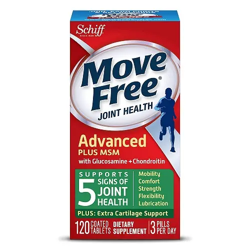 3件9.5折！Schiff Move Free 维骨力氨基酸软骨素片 添加MSM 120粒