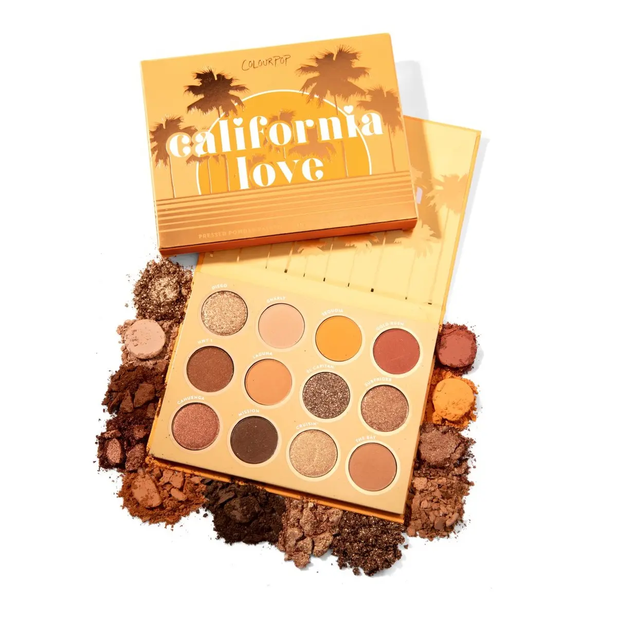 Colourpop 官网 16色眼影盘 CALIFORNIA LOVE