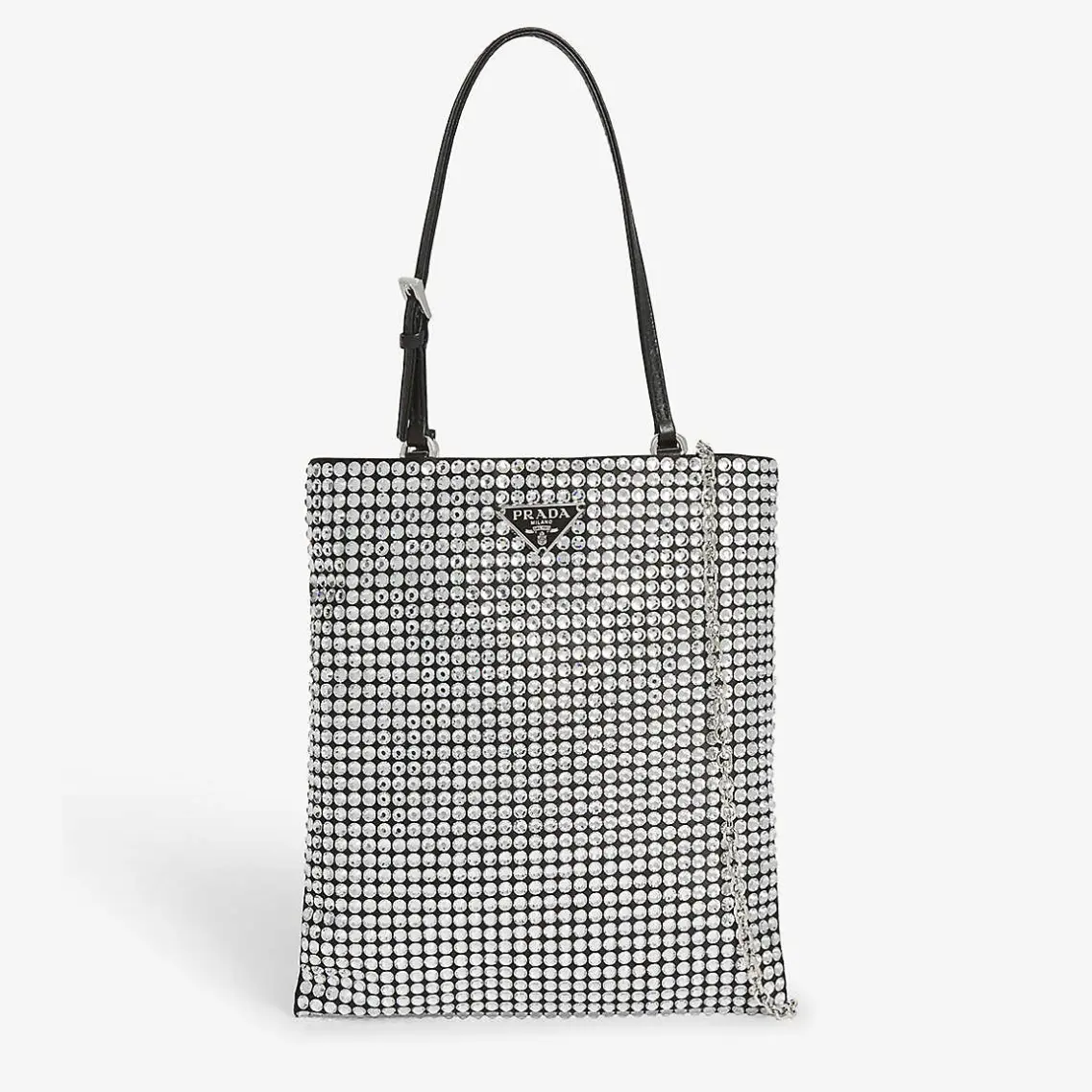 PRADA 水晶装饰迷你托特包