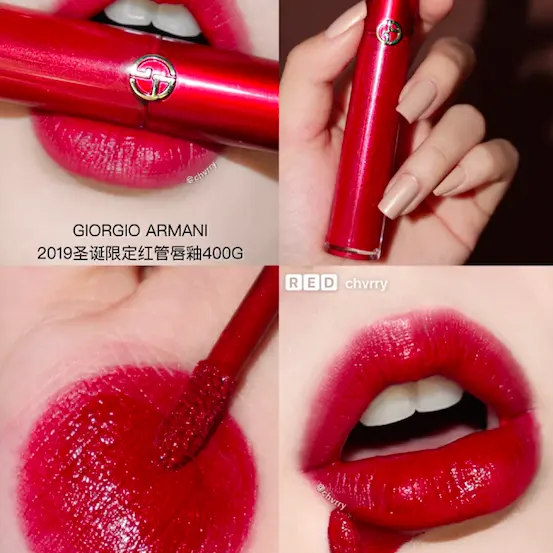Giorgio Armani 阿玛尼 限量闪闪红管唇釉 #400G 冰糖山楂色