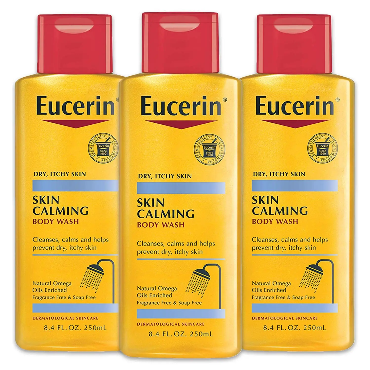 Eucerin 优色林 舒缓沐浴油 250ml*3瓶