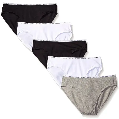 Calvin Klein 卡尔文·克莱恩 女士95%棉内裤5件套