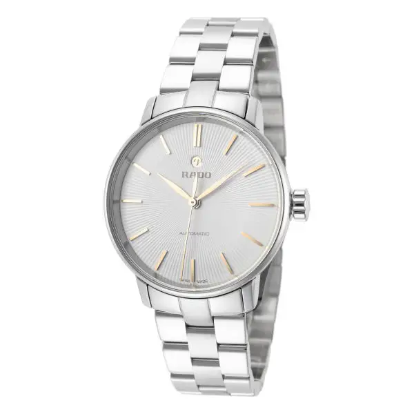 Rado 雷达表 Coupole 系列 银色女士机械腕表 R22862023