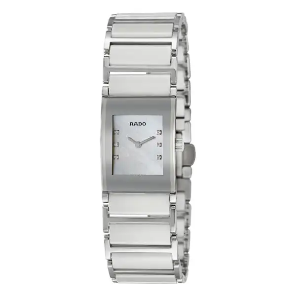 降价！Rado 雷达表 Integral 系列 珍珠母贝银色女士气质腕表 R20747901