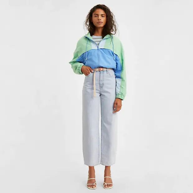 Levi's 女士直筒阔腿牛仔裤
