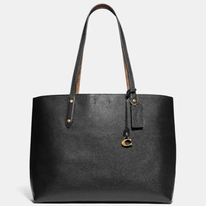 Coach Central Tote 黑色真皮手袋
