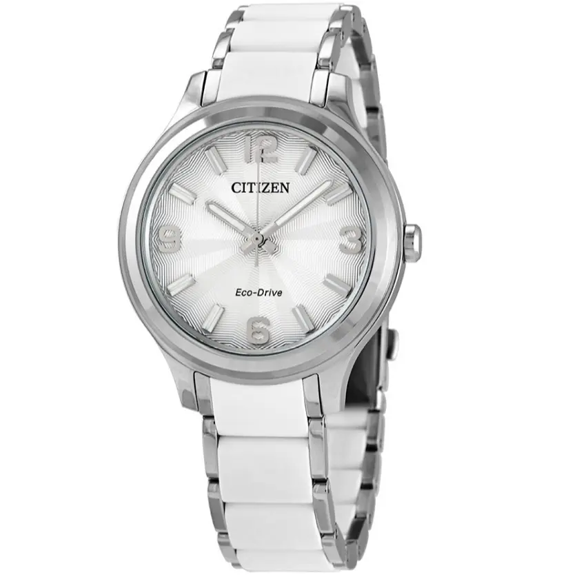 Citizen 西铁城 Drive 系列 银白色女士光动能腕表 FE7070-52A