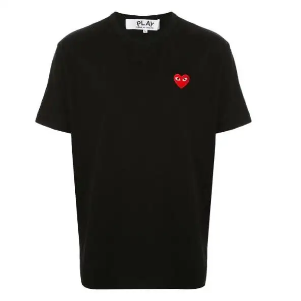 COMME DES GARÇONS PLAY logo刺绣T恤