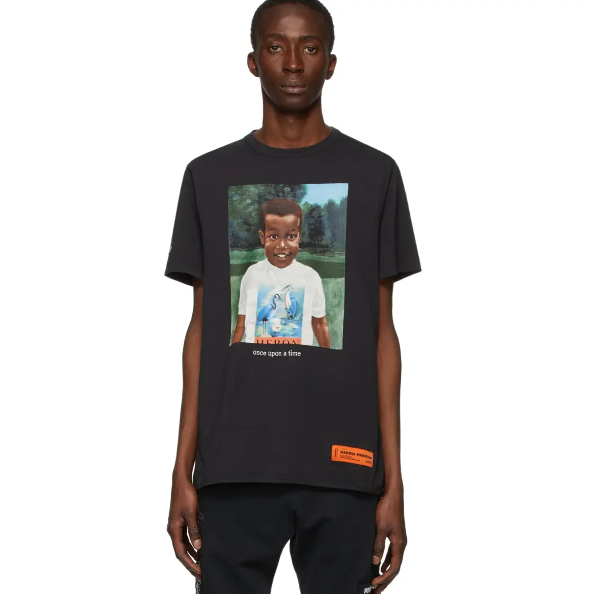 Heron Preston 黑色 Heron Baby T恤