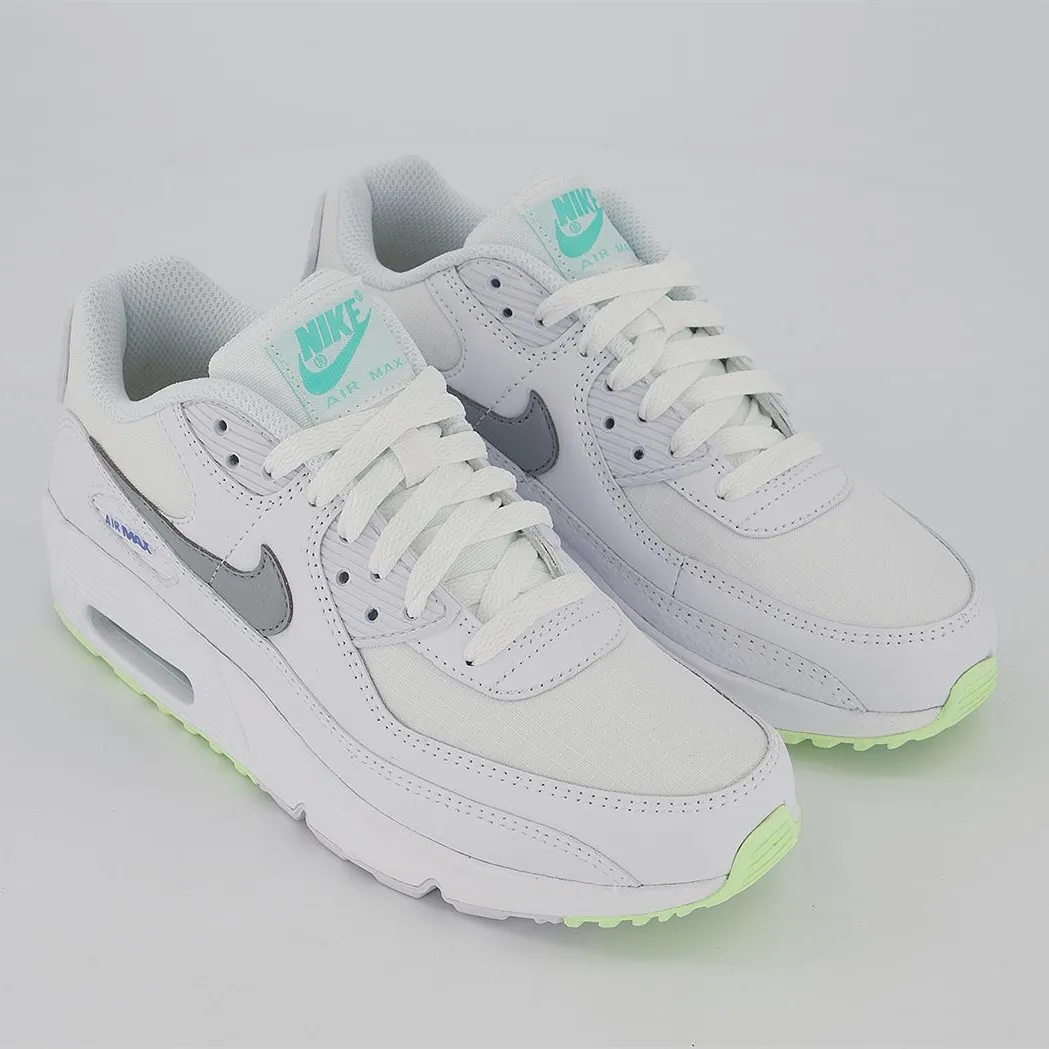 Nike 耐克 Air Max 90 GS 白色拼色运动鞋