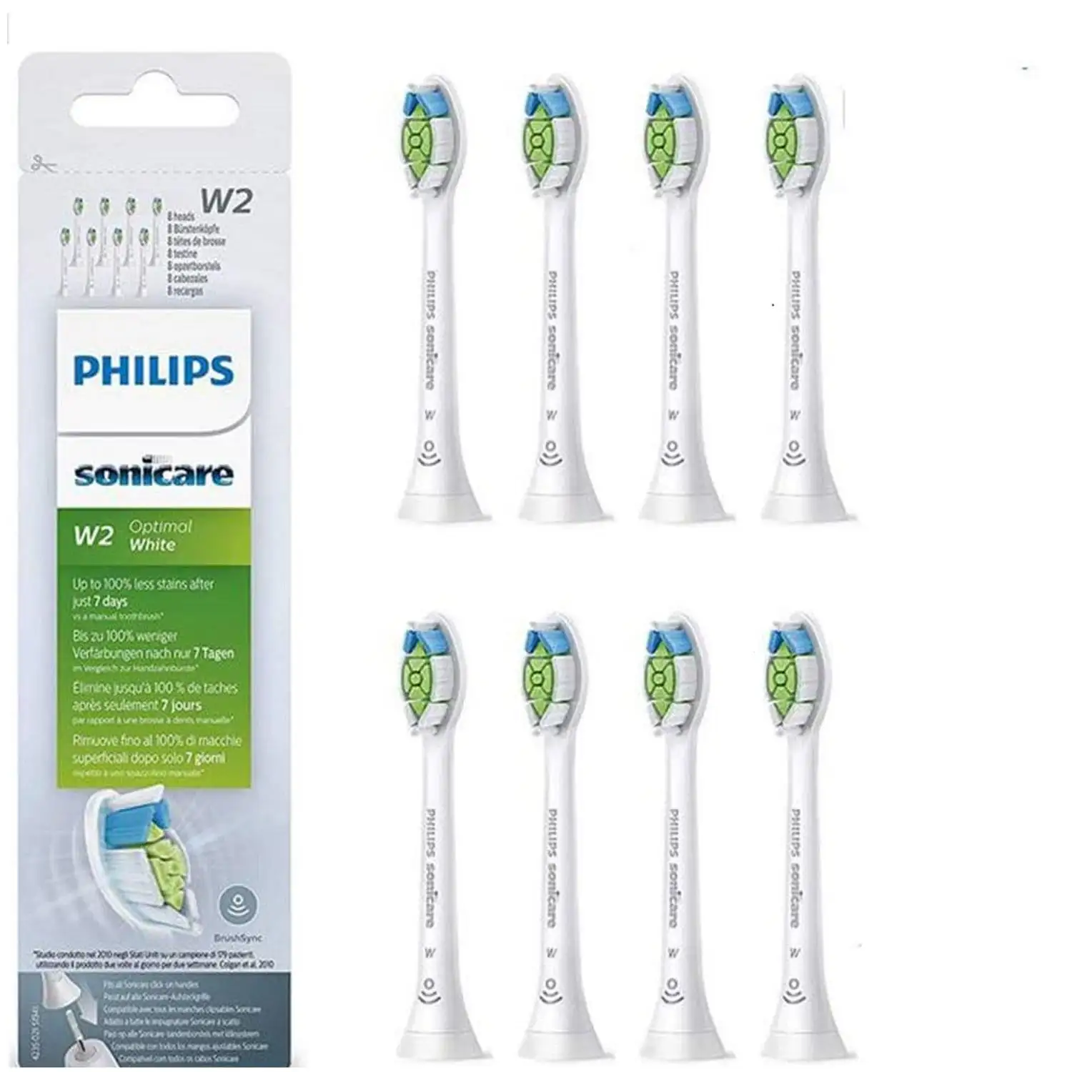 好价再来！Philips 飞利浦 HX6068 电动牙刷头 8只装 白色款
