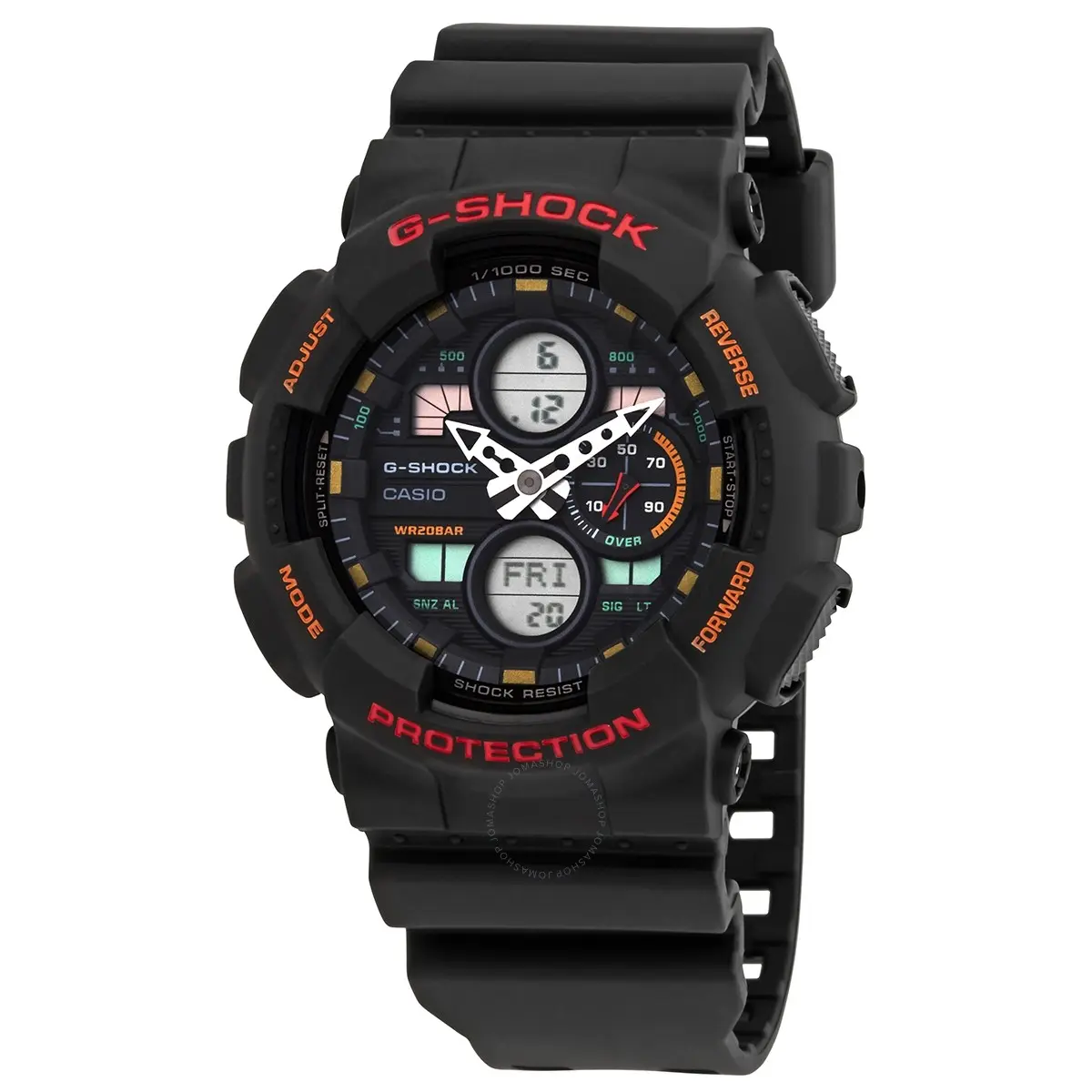 Casio 卡西欧 G-Shock 系列 黑色男士运动腕表 GA140-1A4