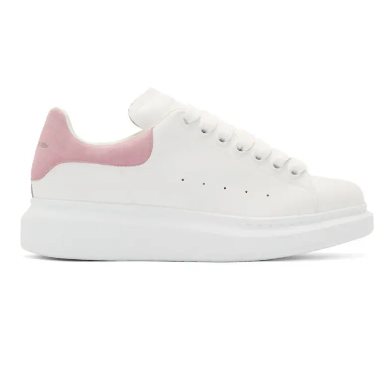 ALEXANDER MCQUEEN 粉尾厚底小白鞋
